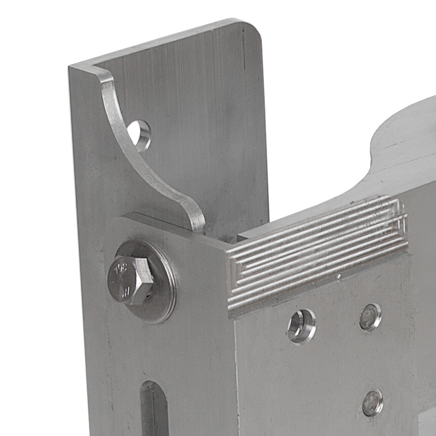 Adjustable 4'' Outboard Boat Aluminum Jack Plate Tool Silver