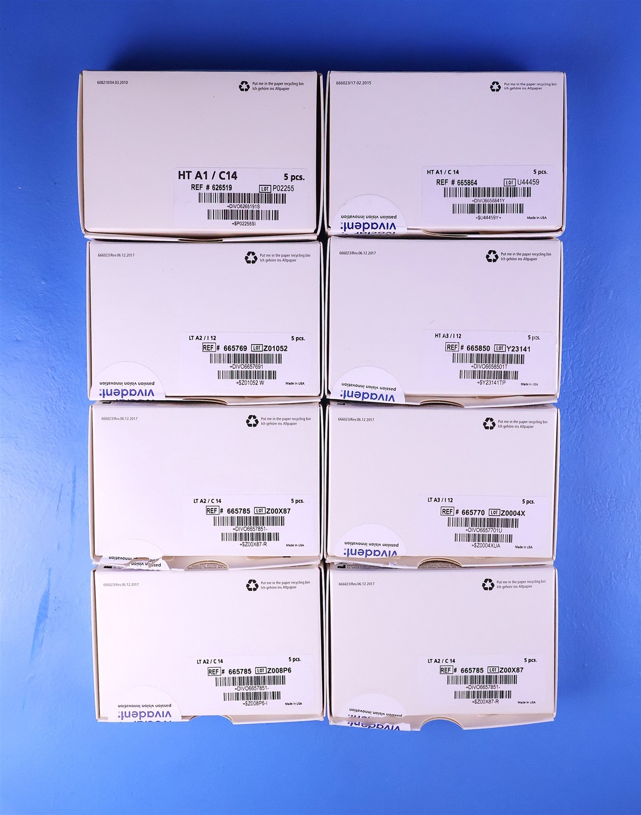 NEW UNUSED Assorted Manf./Models CAD/CAM Dental Milling Blocks