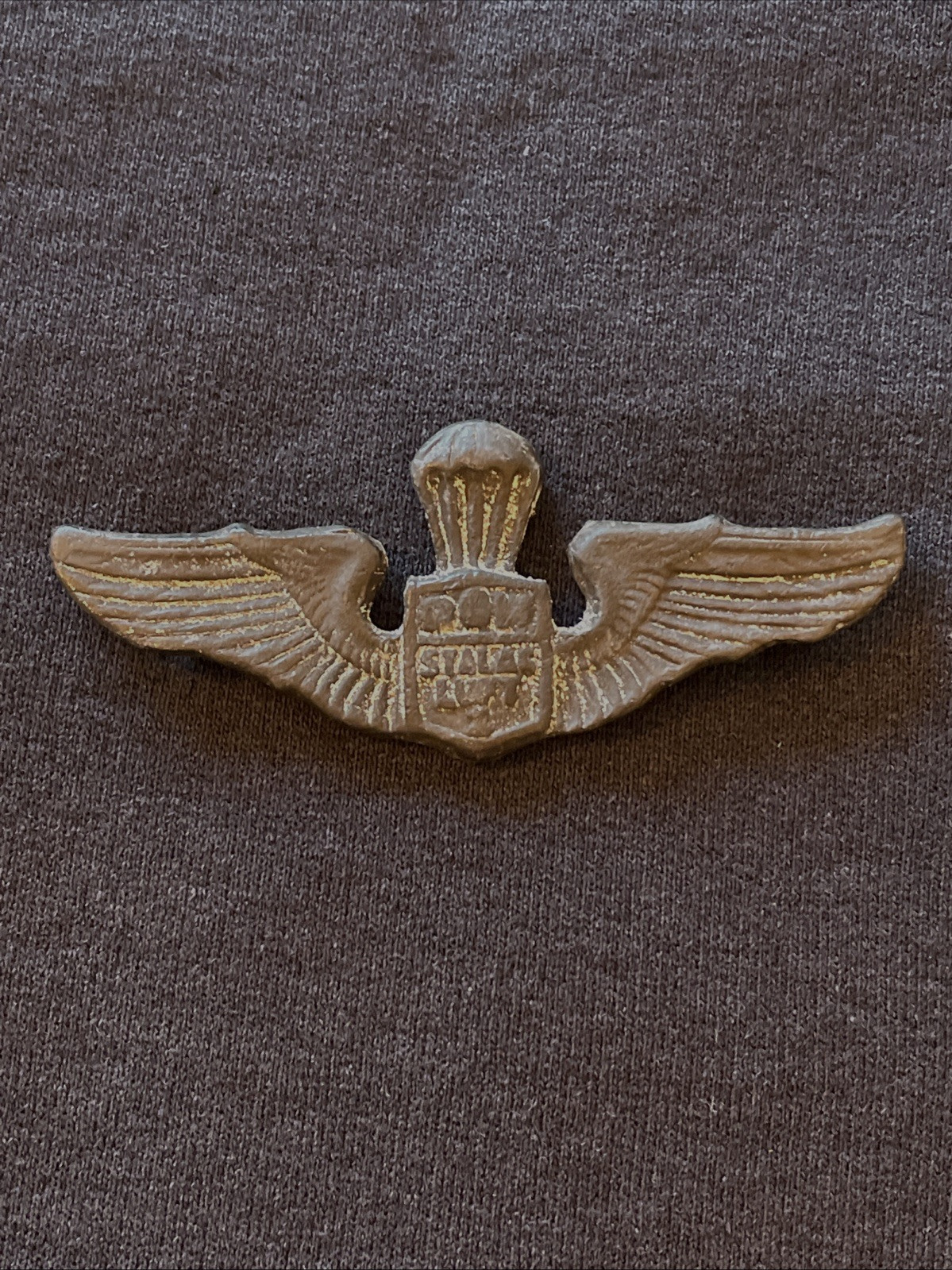GORGEOUS ORIGINAL WWII WW2 US AIR CORPS STALAG LUFT 1 CAMP MADE POW WINGS