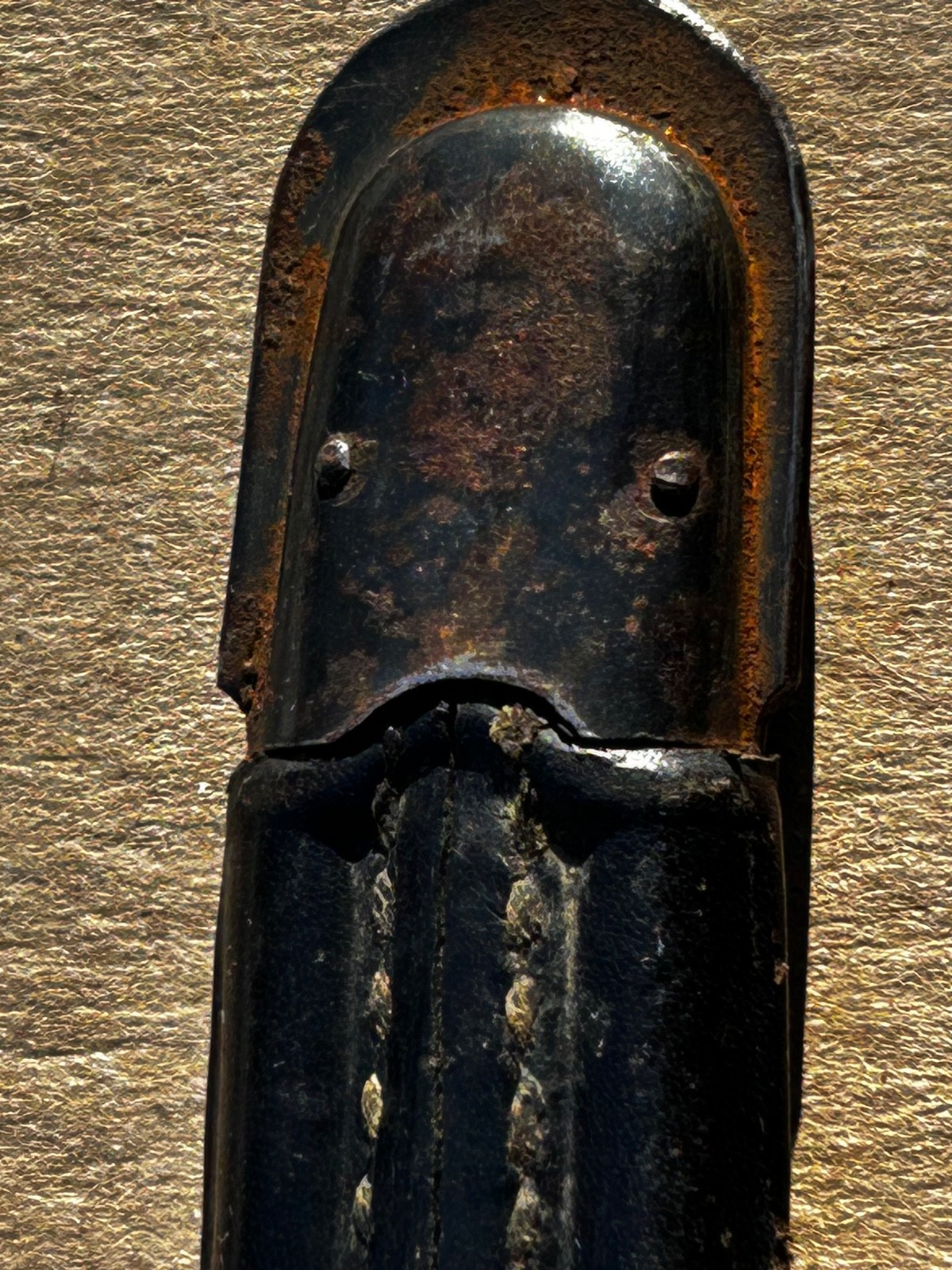 Original German Model 1871 / 94 Bayonet with Leather Scabbard