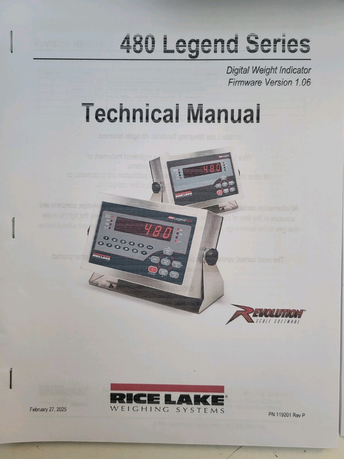 Rice Lake NTEP Legal-For-Trade 480/Analog Output Option IP66 SS weight indicator