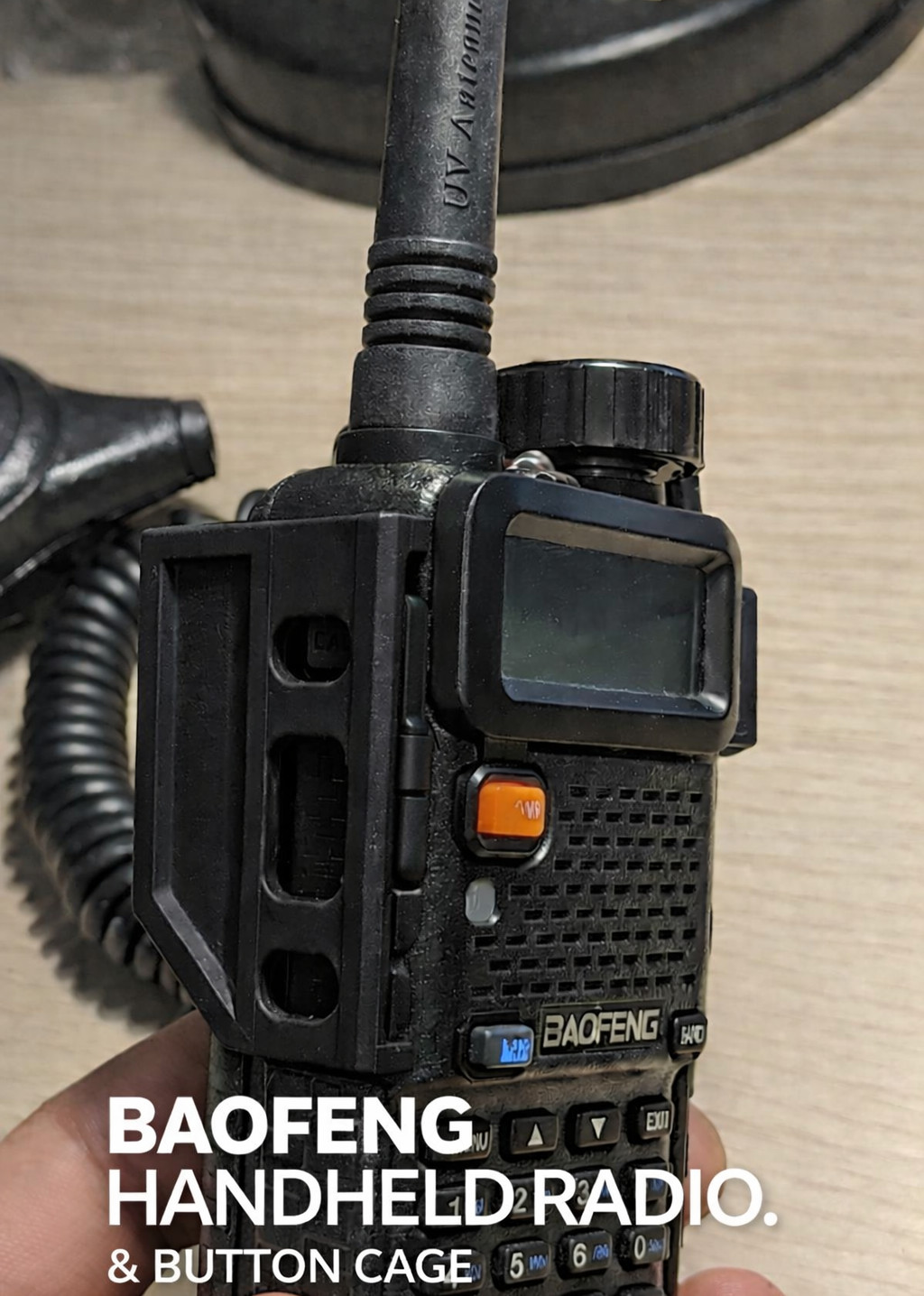 Baofeng UV-5R Cage - PTT & Volume Knob Cover Guard Case