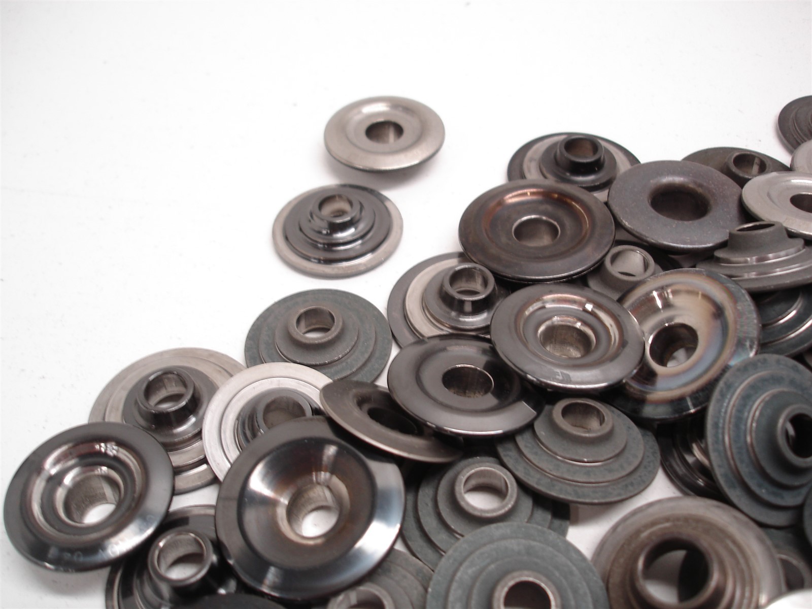 BULK 170 pcs NASCAR TITANIUM VALVE SPRING RETAINERS MINI TOP LOCK DEL WEST ASST