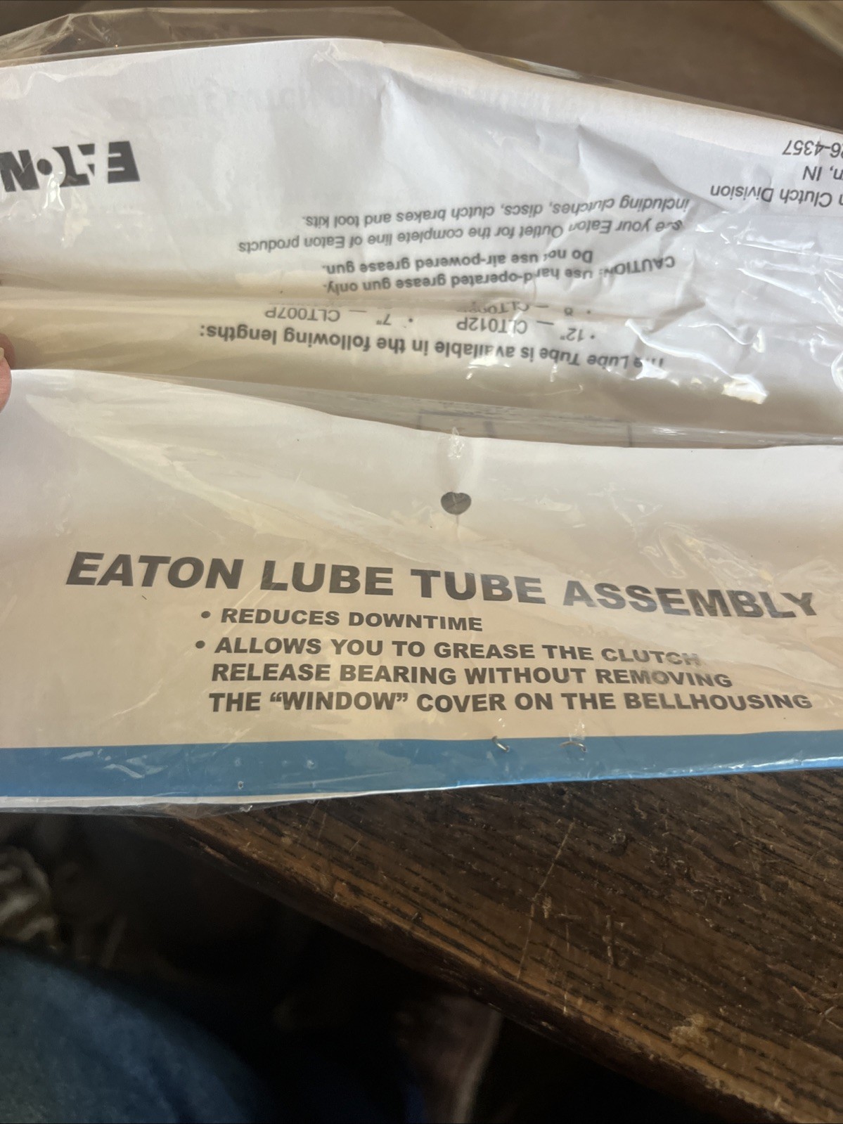 NOS Eaton CLT008P 8" Lube Tube Hose Assembly