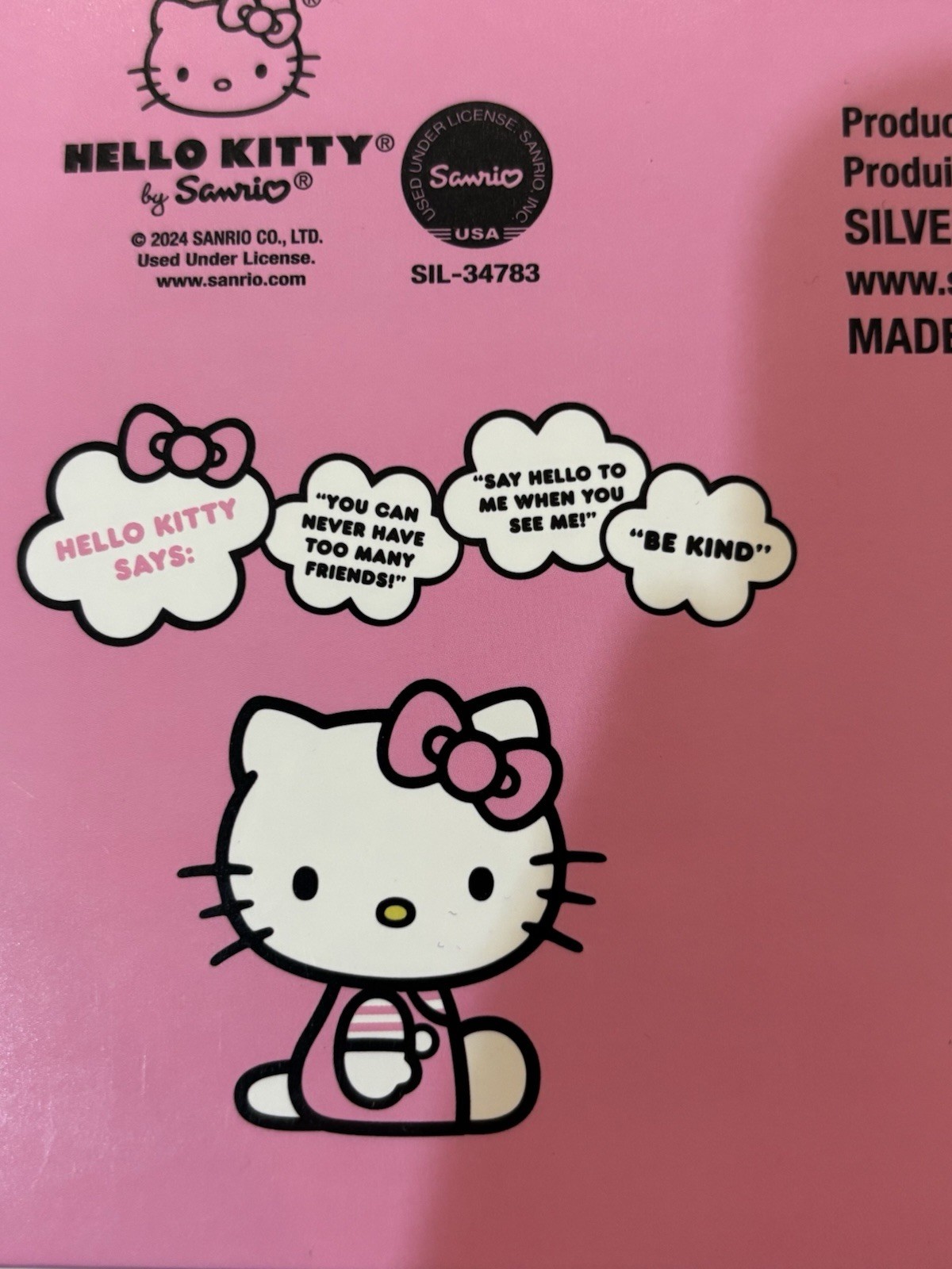 Hello Kitty Popsicle Maker Ice Pop Mold Set Flexible Silicone Pink New In Box