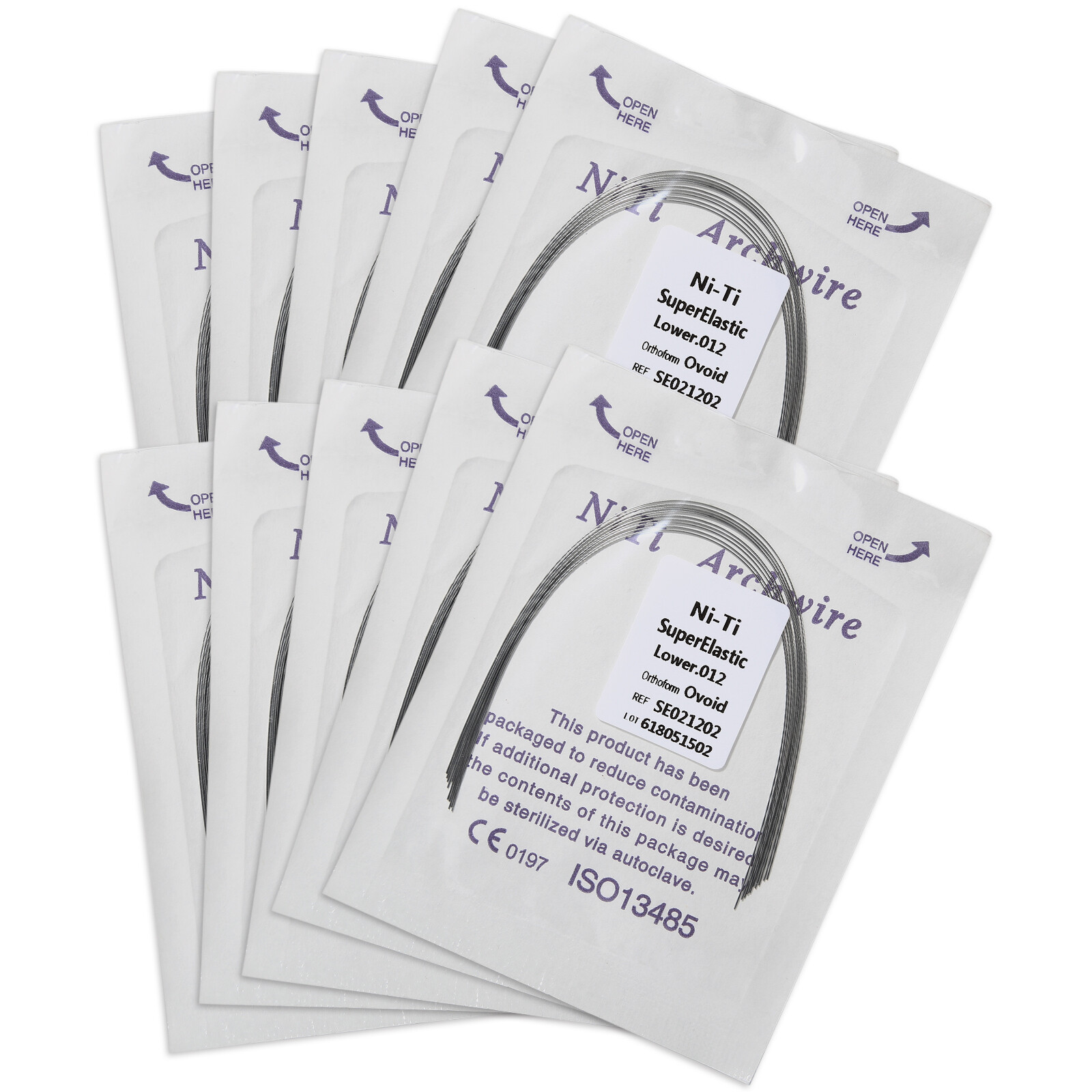 Dental Super Elastic Niti Round Arch Wires Arch Wire for Bracket Braces USA