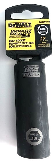 Dewalt DW22912 13/16" Deep Impact Ready Socket 1/2" Drive 6pt