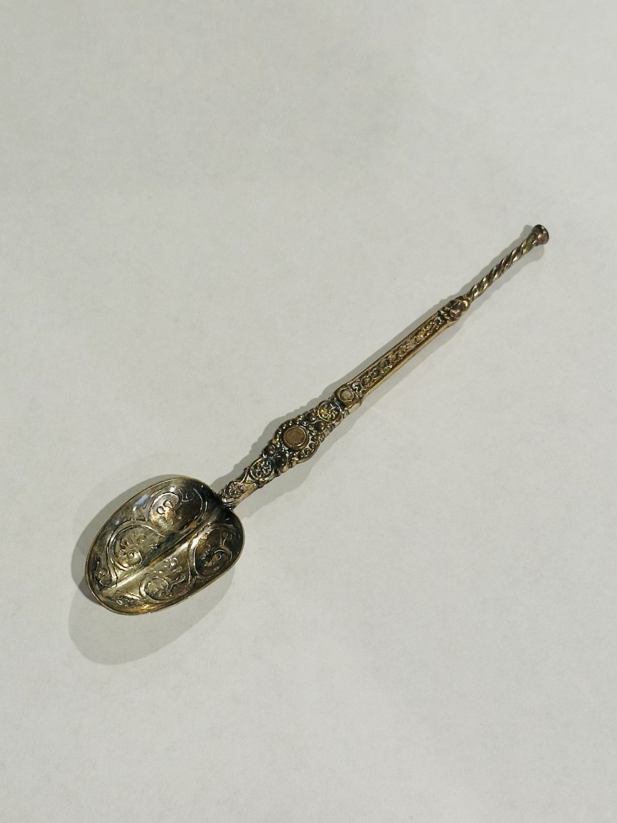 English Estate Sterling Silver Coffee Spoon GW London 1952 4 5/8"