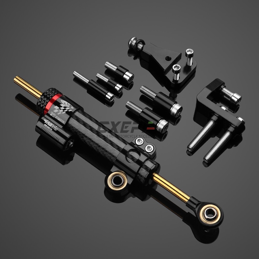 Short Carbon Fiber Steering Damper Bracket For Aprilia RS660 2021 2022 2023