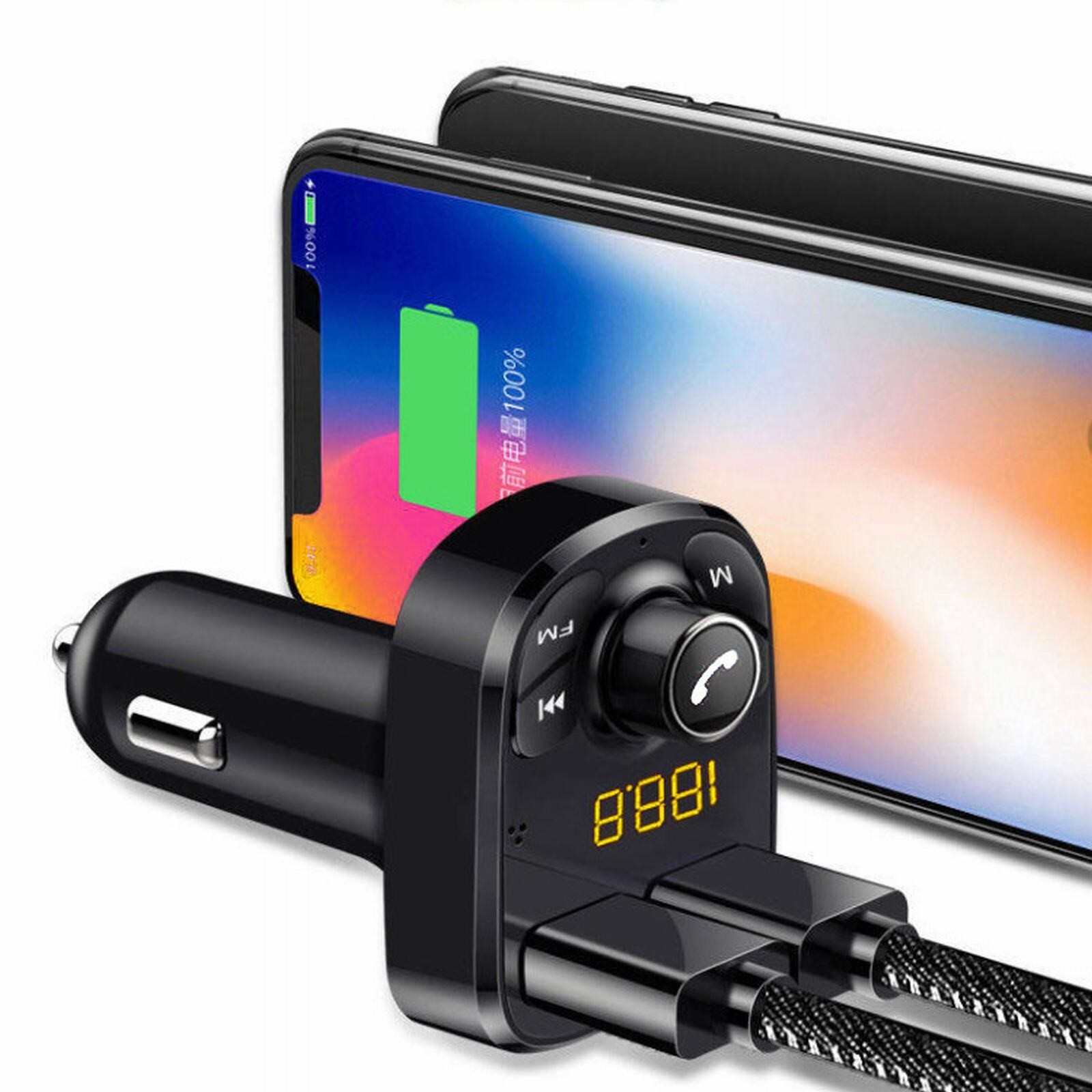 In-Car Bluetooth Hands Free MP3 Player/Phone to Radio FM Transmitter Modulator⇖