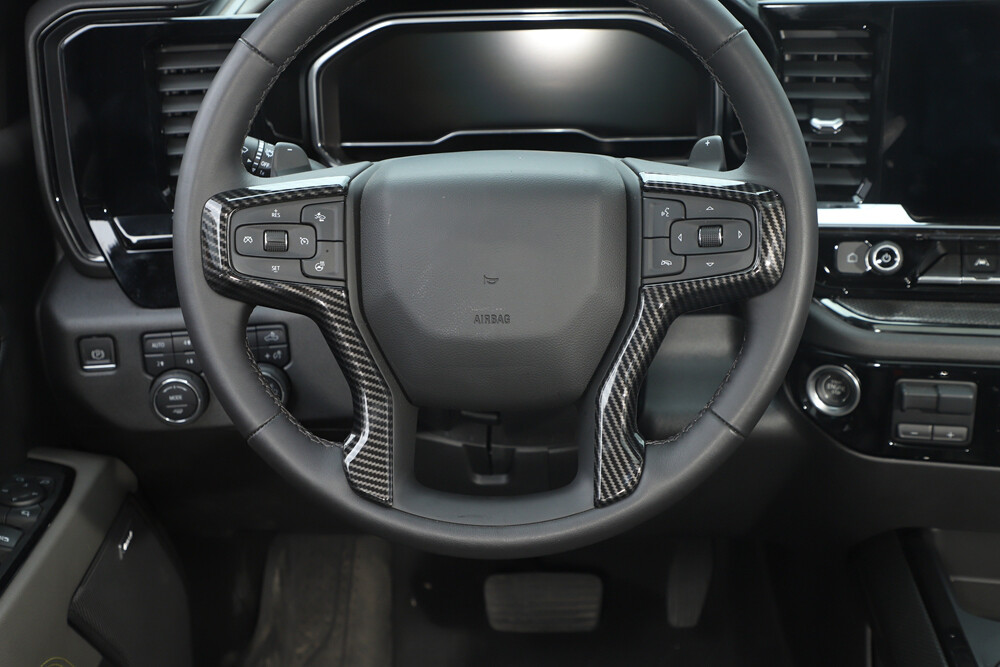 Carbon Fiber Car Interior Decor Trim Cover Kit For Chevy Suburban 20+ /Tahoe 21+