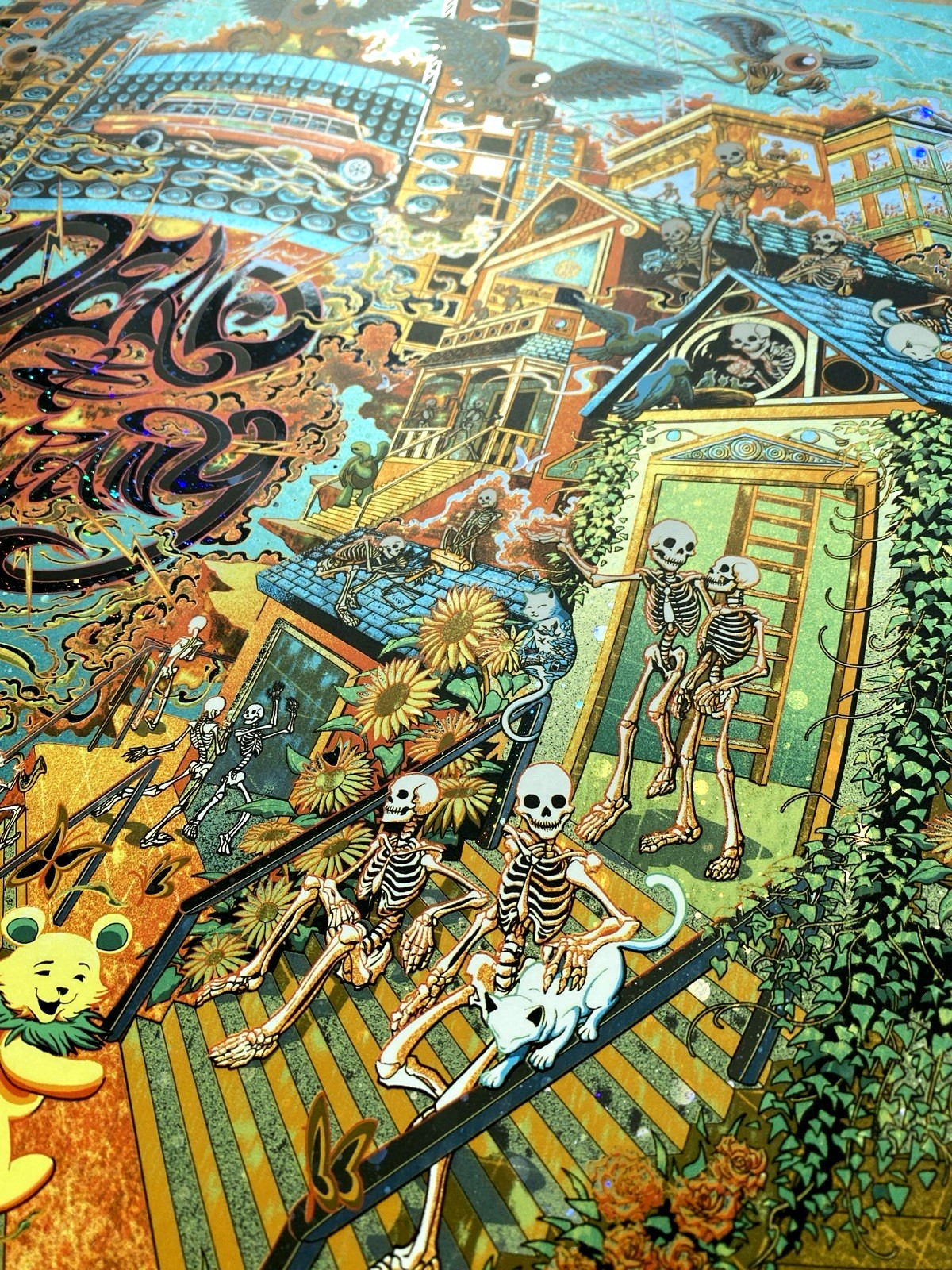 Dead & Company GALAXY FOIL Poster Sphere Las Vegas May 16 2025 #/335 Miles Tsang