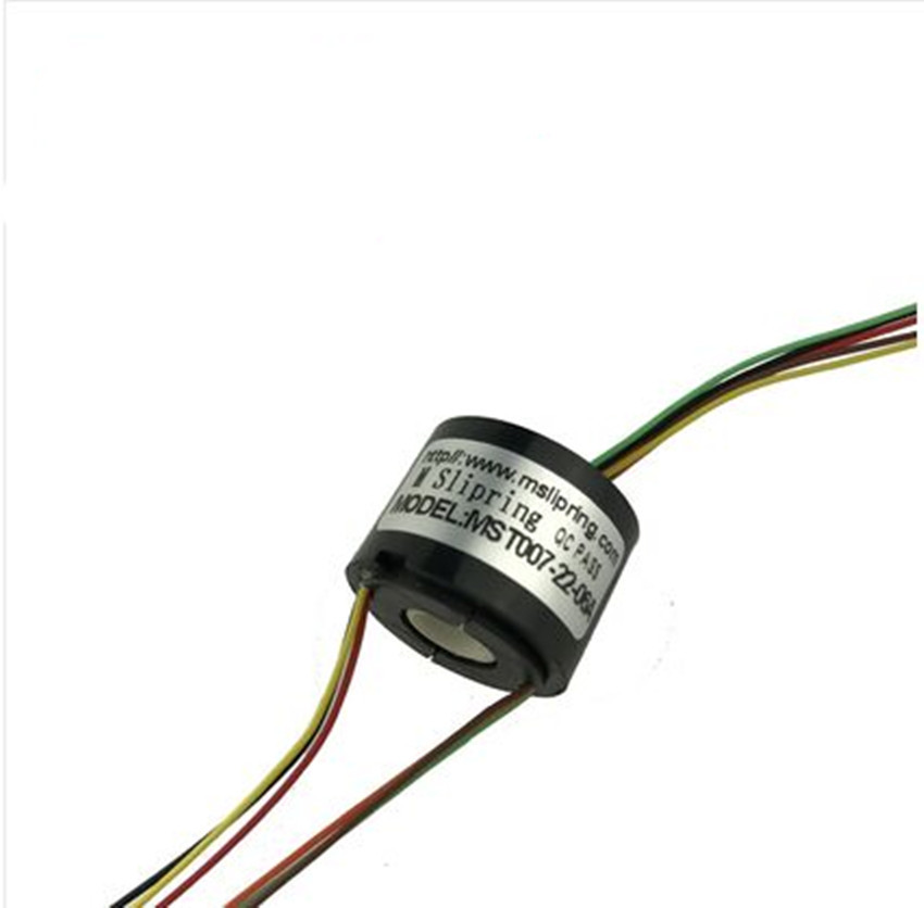 Slip Ring Through Hole Dia. 7mm   6 Circuit/1.5A  Hollow Shaft Slip Ring