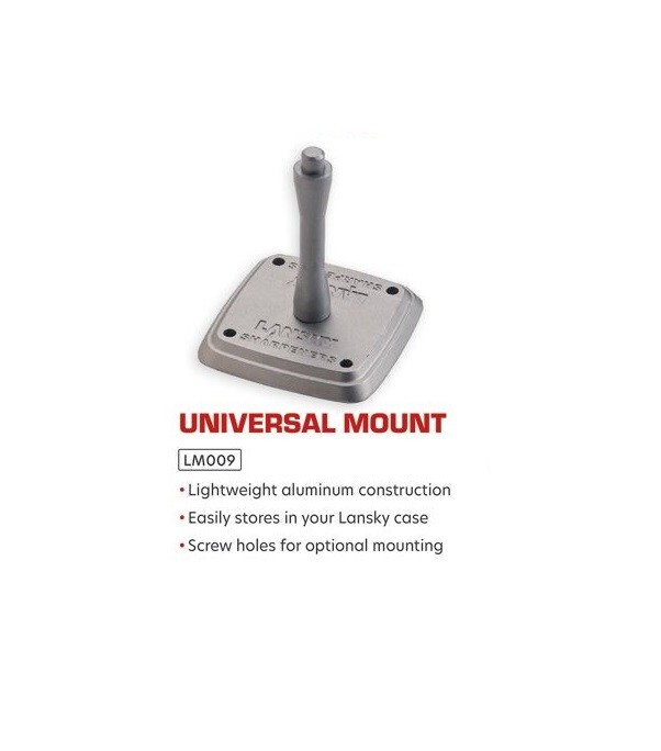 Lansky Universal Mount Knurled Clamp Holder Post Aluminum Base Easy Mounting