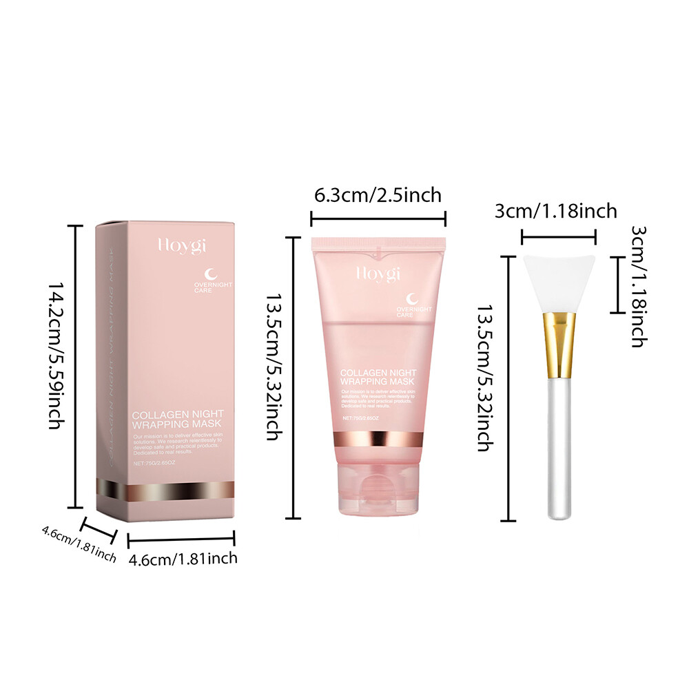 3X Collagen Night Wrapping Mask Overnight Peel-Off Mask Facial Moisturizing Mask
