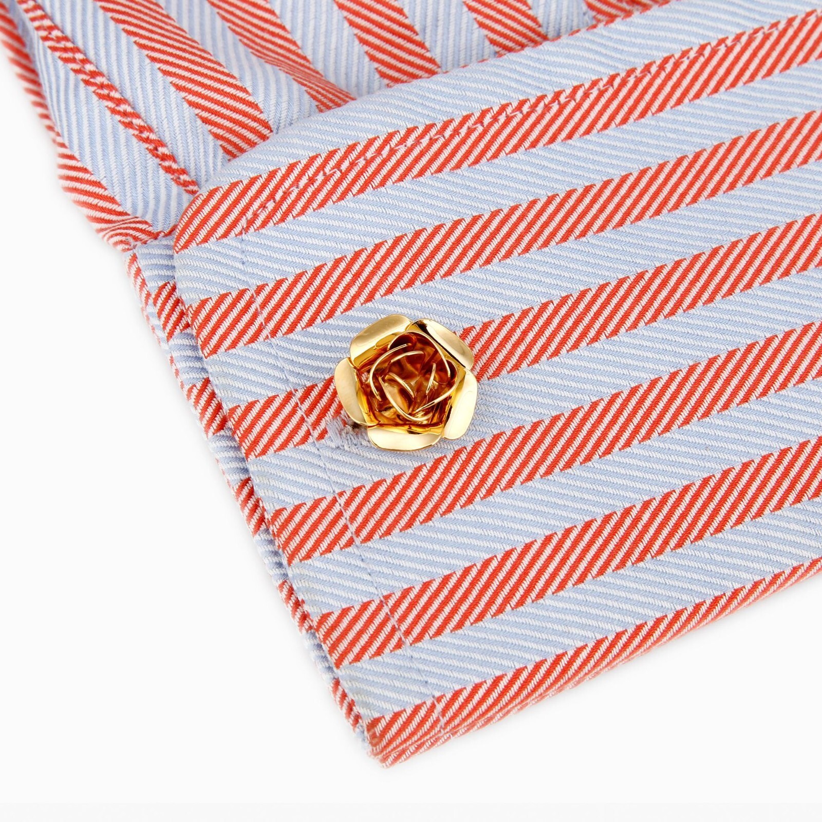 Rose Men Cufflinks 1 Pair of Shirt Suit Cuff Links Jewelry Rhinestone Classic