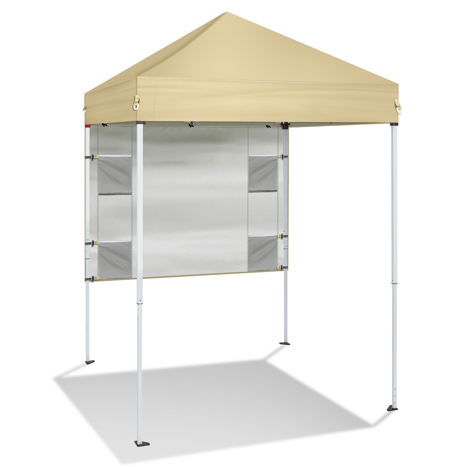 5x5ft Pop Up Canopy Tent Folding Canopy with Carry Bag,1 Sidewall With Bag