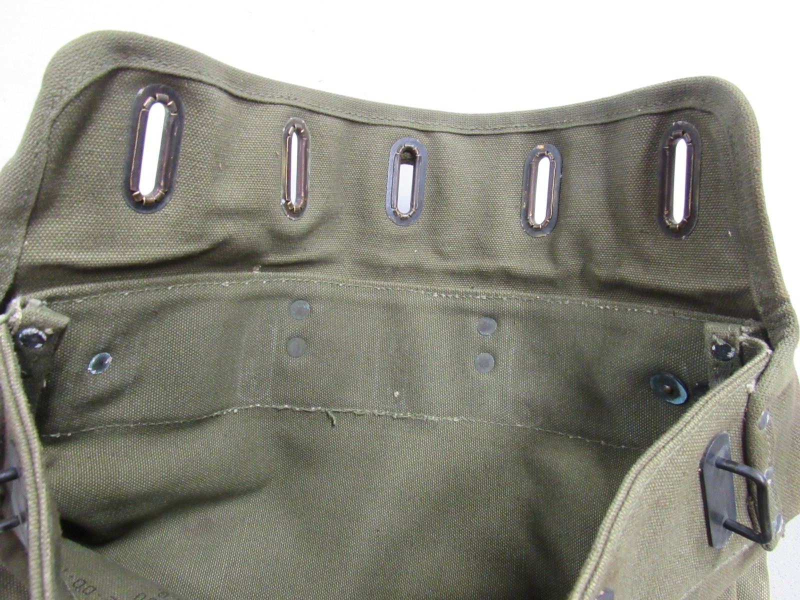 Korean War Era US Mail Bag w/ Locking Strap Canvas 1950 Dated Post WW2