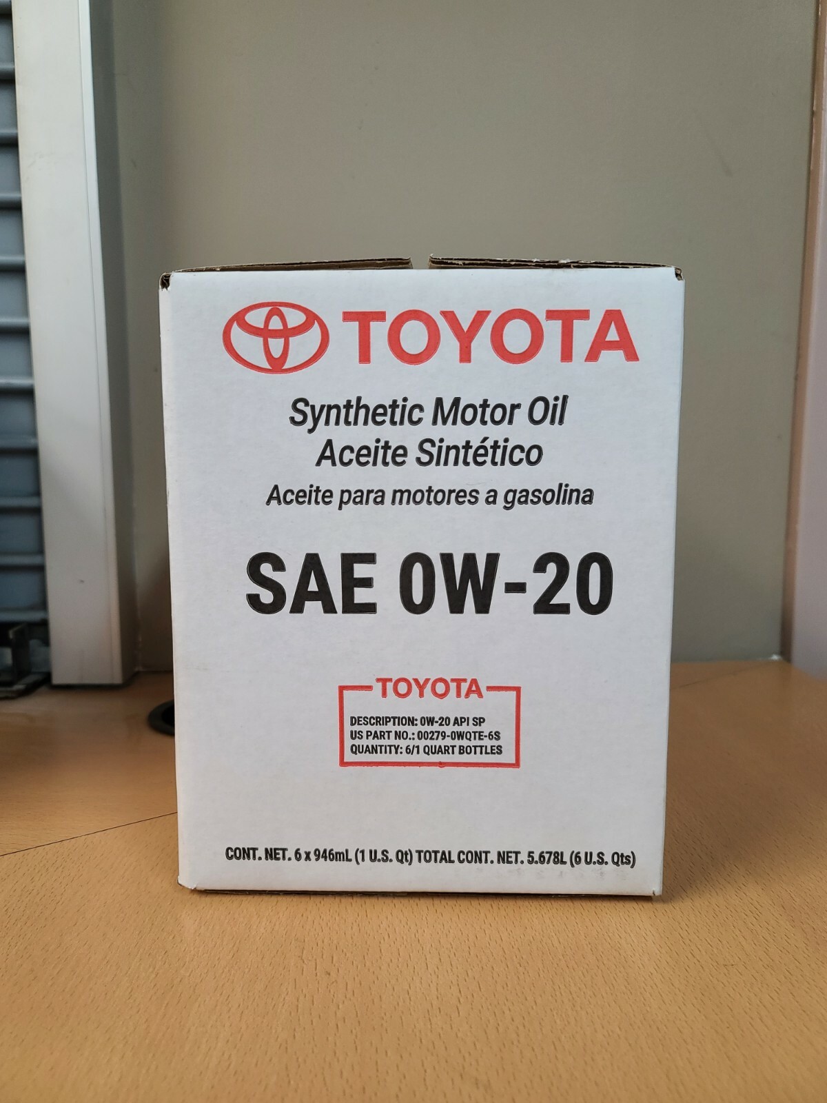 🔥 Genuine Toyota Lexus 0W20 Motor Oil 6 Quarts 🔥