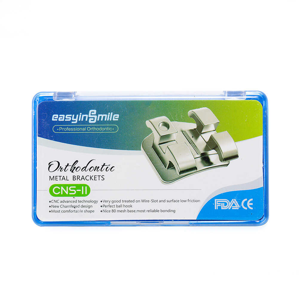 10pks Easyinsmile Dental Orthodontic Brackets Braces Roth/mbt 022/ 018 345 Hooks