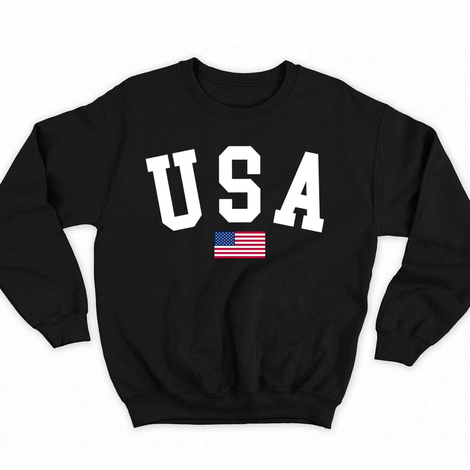 USA Sweatshirt Flag Sweatshirt 4th of July Sweatshirt Independence Day Crewneck