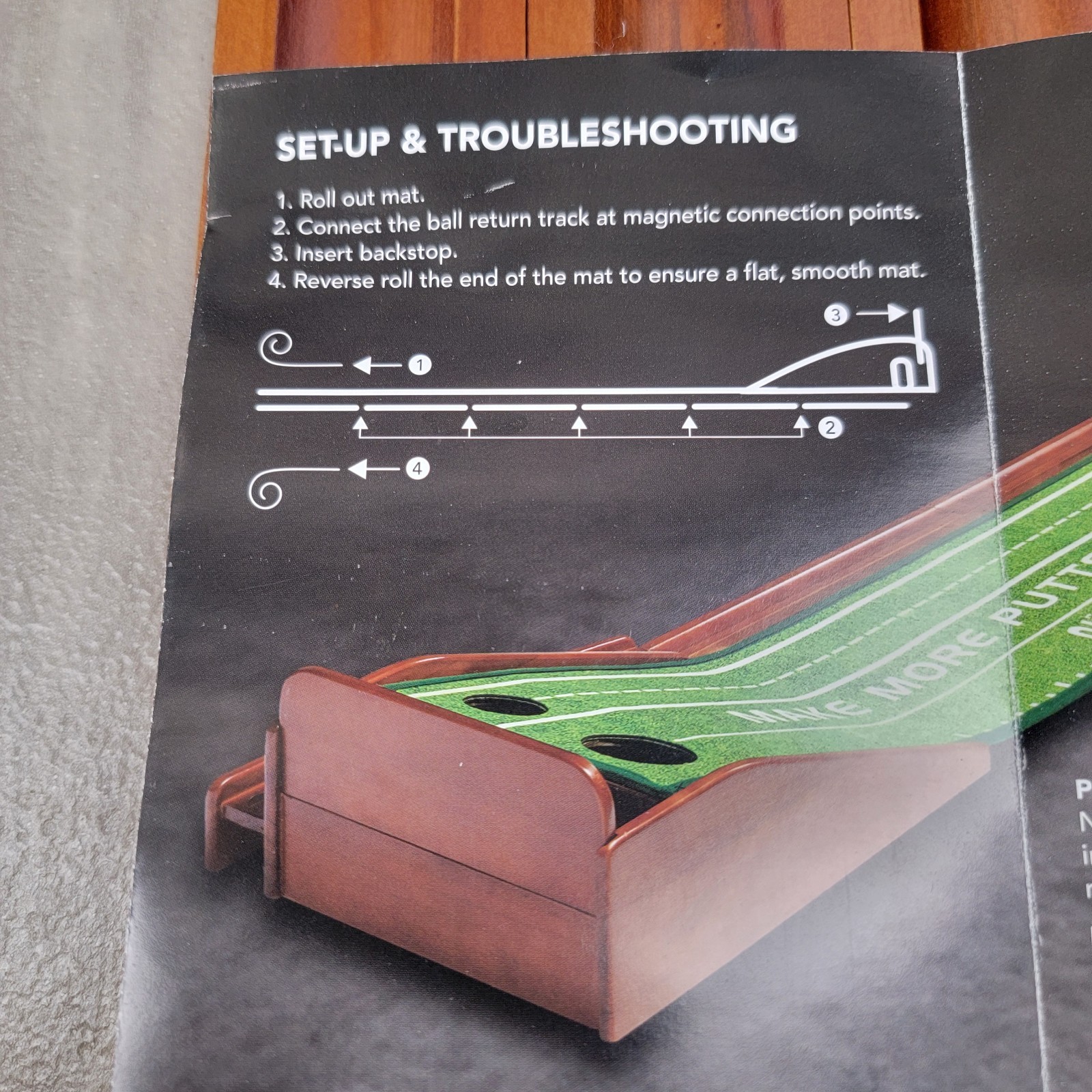 Perfect Practice Golf Putting Mat Compact Edition 8ft