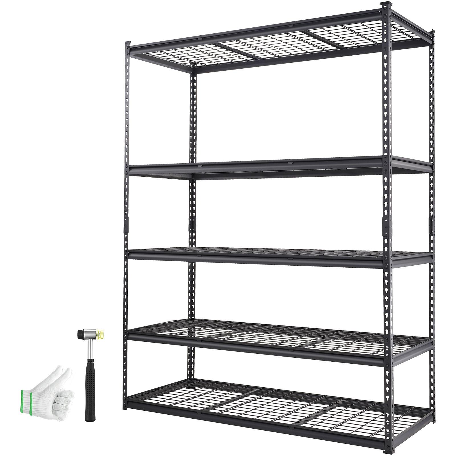 VEVOR Storage Shelving Unit Garage Storage Rack 5-Tier Adjustable 2000 lbs Load