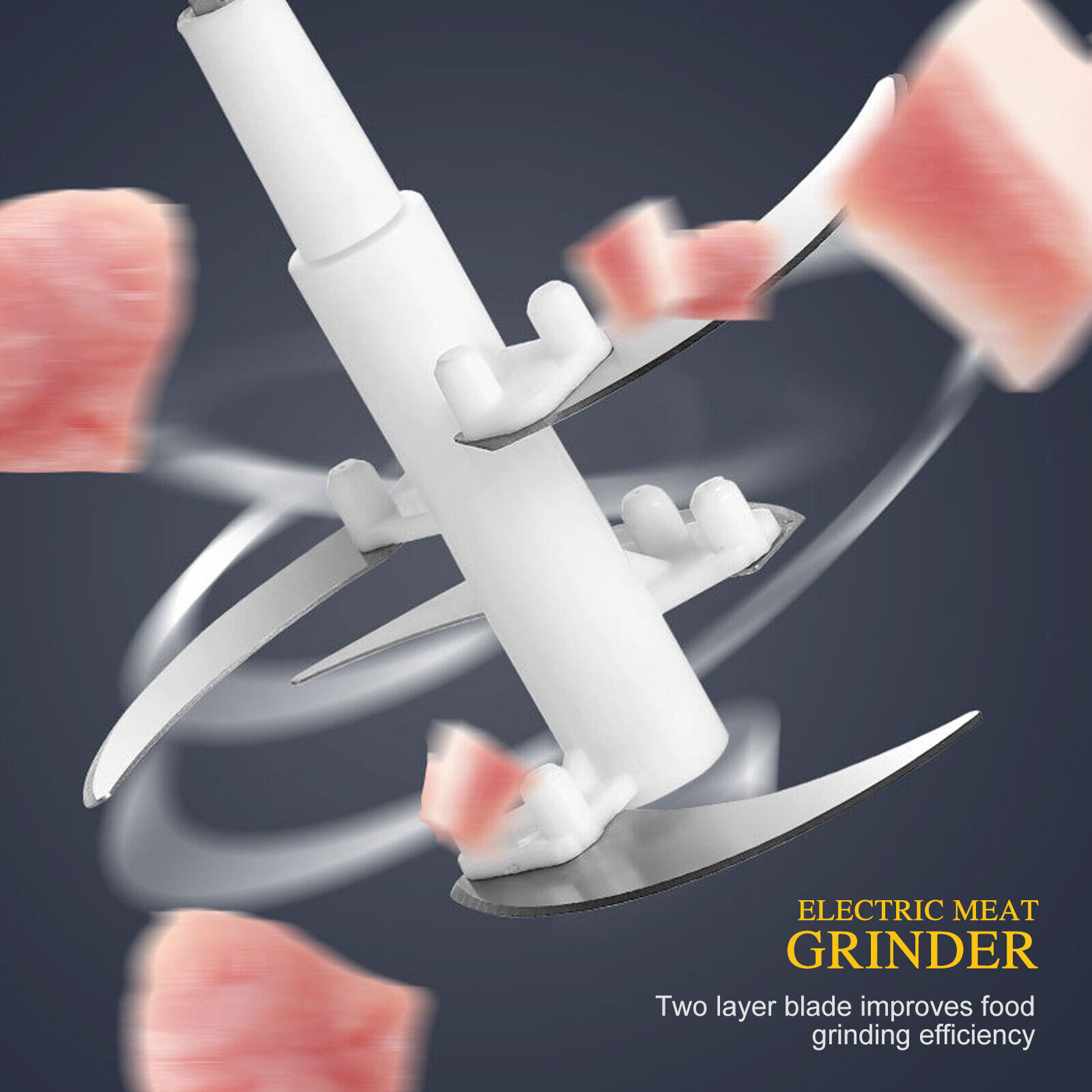 Powerful Electric Food Processor Kitchen Food Chopper Blender Meat Grinder Mixer