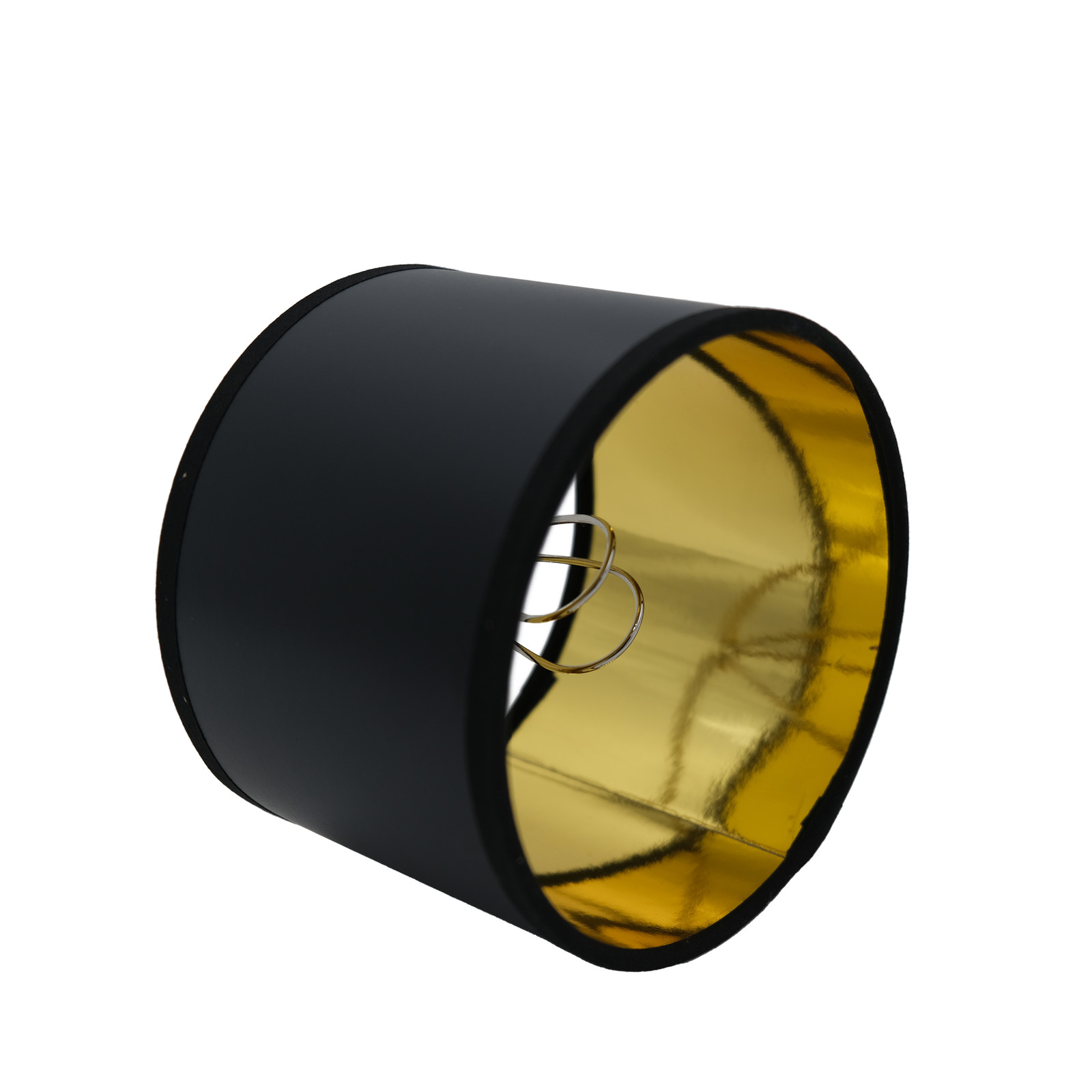 5 Inch Retro Barrel Drum Clip on Chandelier Lampshade (Black)