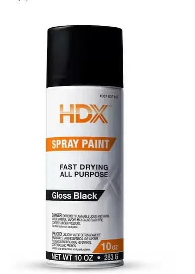 10 oz. All Purpose Gloss Black Spray Paint - No Ship to California