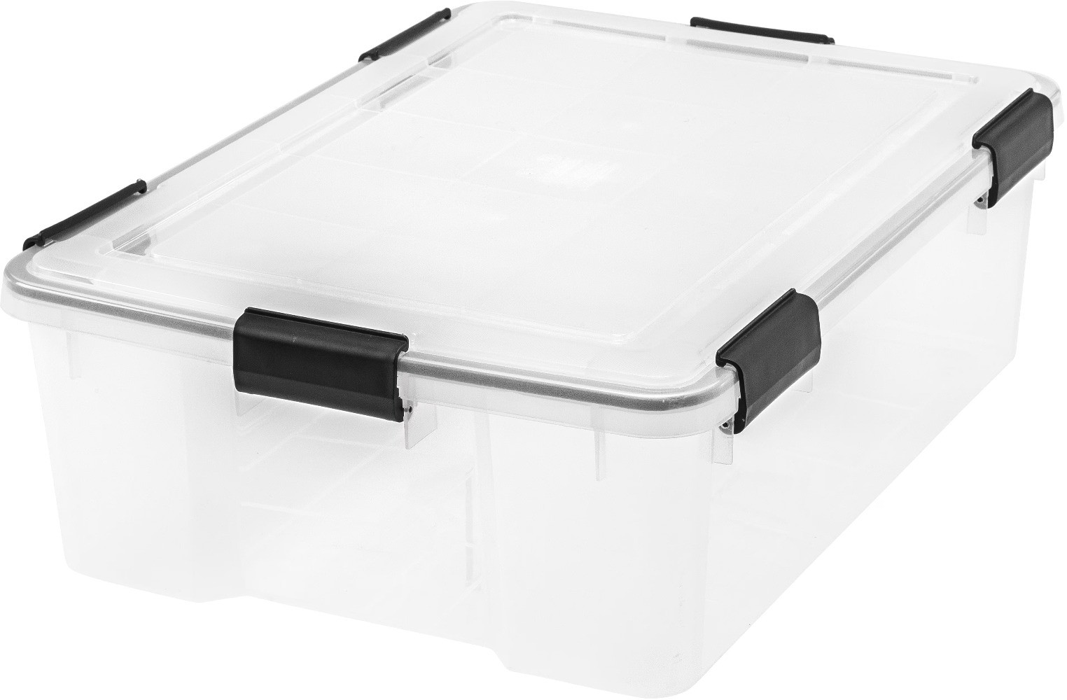 41.2 Quart WeatherPro™ Storage Container Box Bin with Seal Latching Lid, Clear