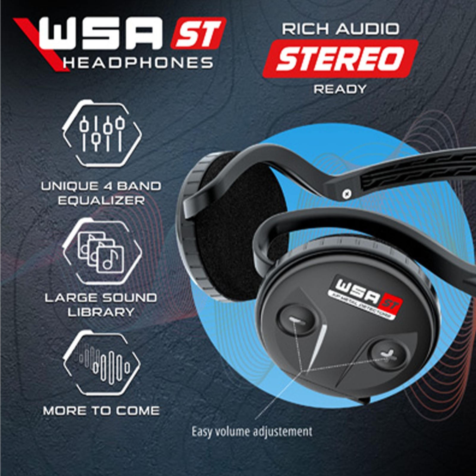 XP WSA ST Wireless Stereo Headphones for DEUS II