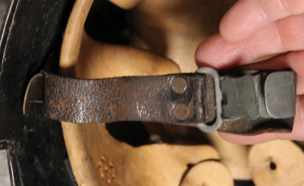 WW2 GERMAN STAHLHELM HELMET FSP M34 FIREFIGHTERS FIRE PROTECTION POLICE (a)