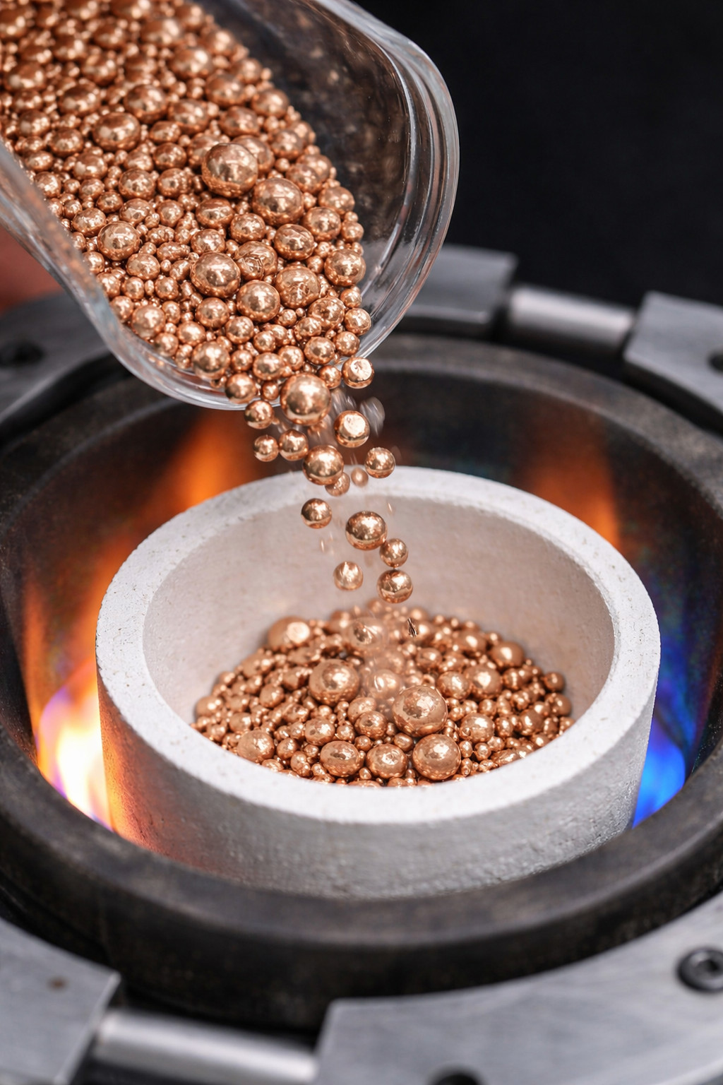 1 LB 99.9% Pure Copper Shot Alloying Metal Sterling Silver Casting Refining