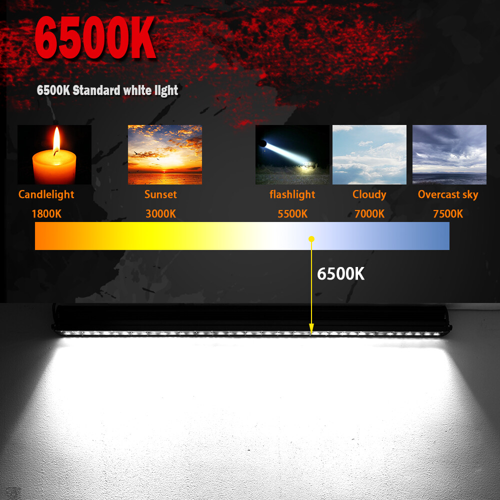 Roof 50" +7" LED Light Bar+3" Dual Color Pods Wire Kit For Can-Am Maverick X3