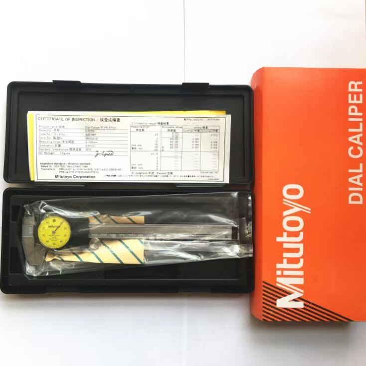 Mitutoyo 0.01mm 505-681 D15TN 0-150mm Dial Caliper Vernier Caliper Range US