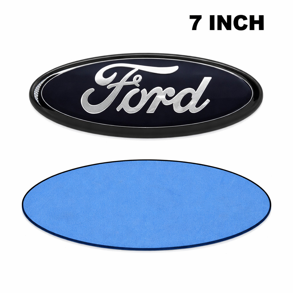 FORD FULL BLACK EMBLEM 7 INCH OVAL LOGO Front Grille/Tailgate Badge 1999-16 New