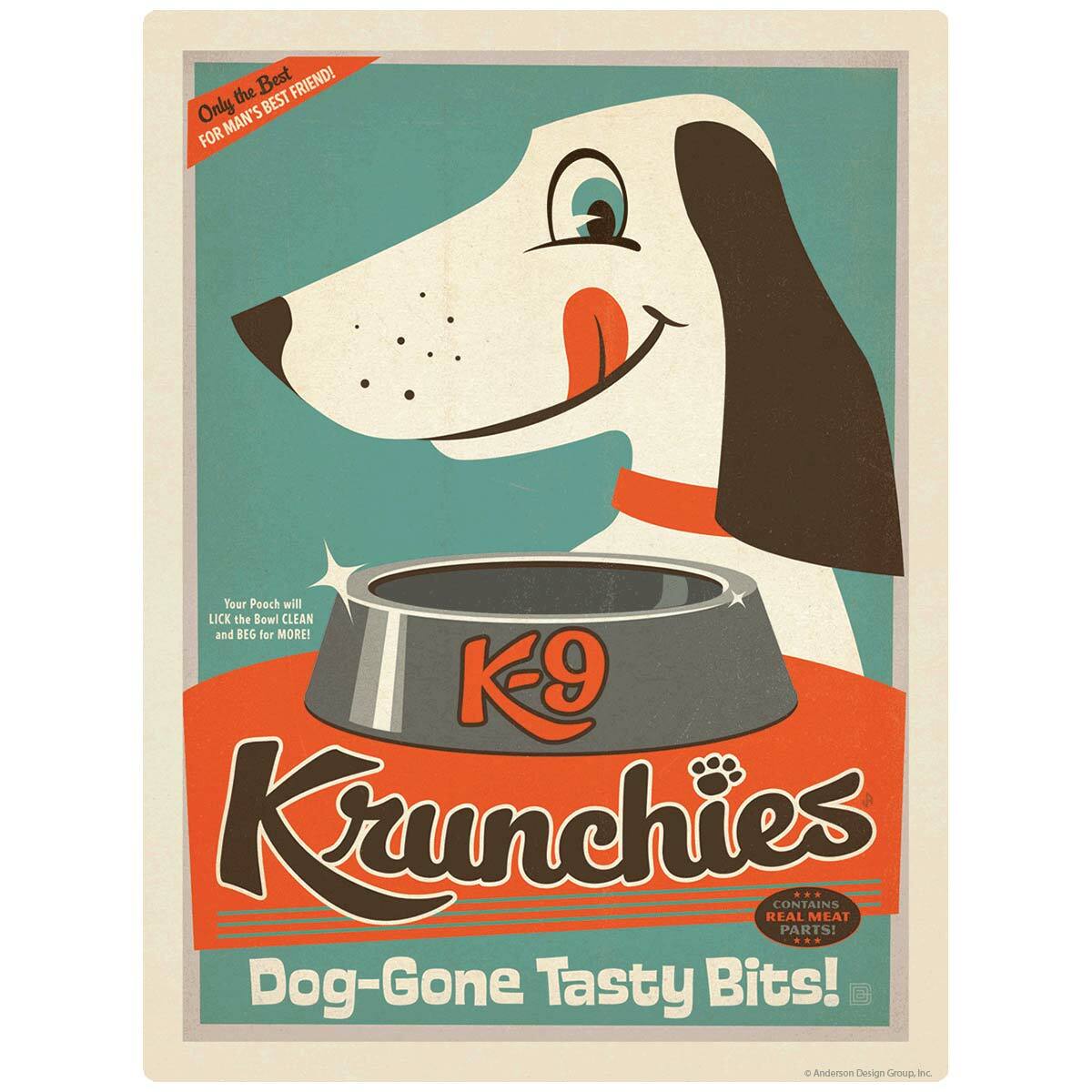 K9 Krunchies Dog Food Ad Decal Peel and Stick Decor
