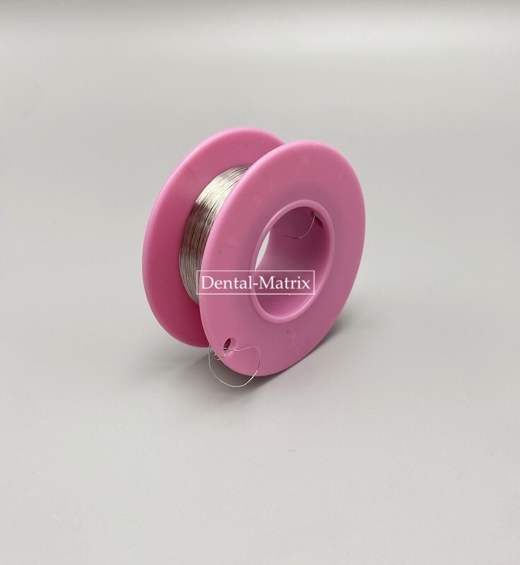 Dental Orthodontic Metal Ligature Wire Round Spool Stainless Steel Line 50g/Roll