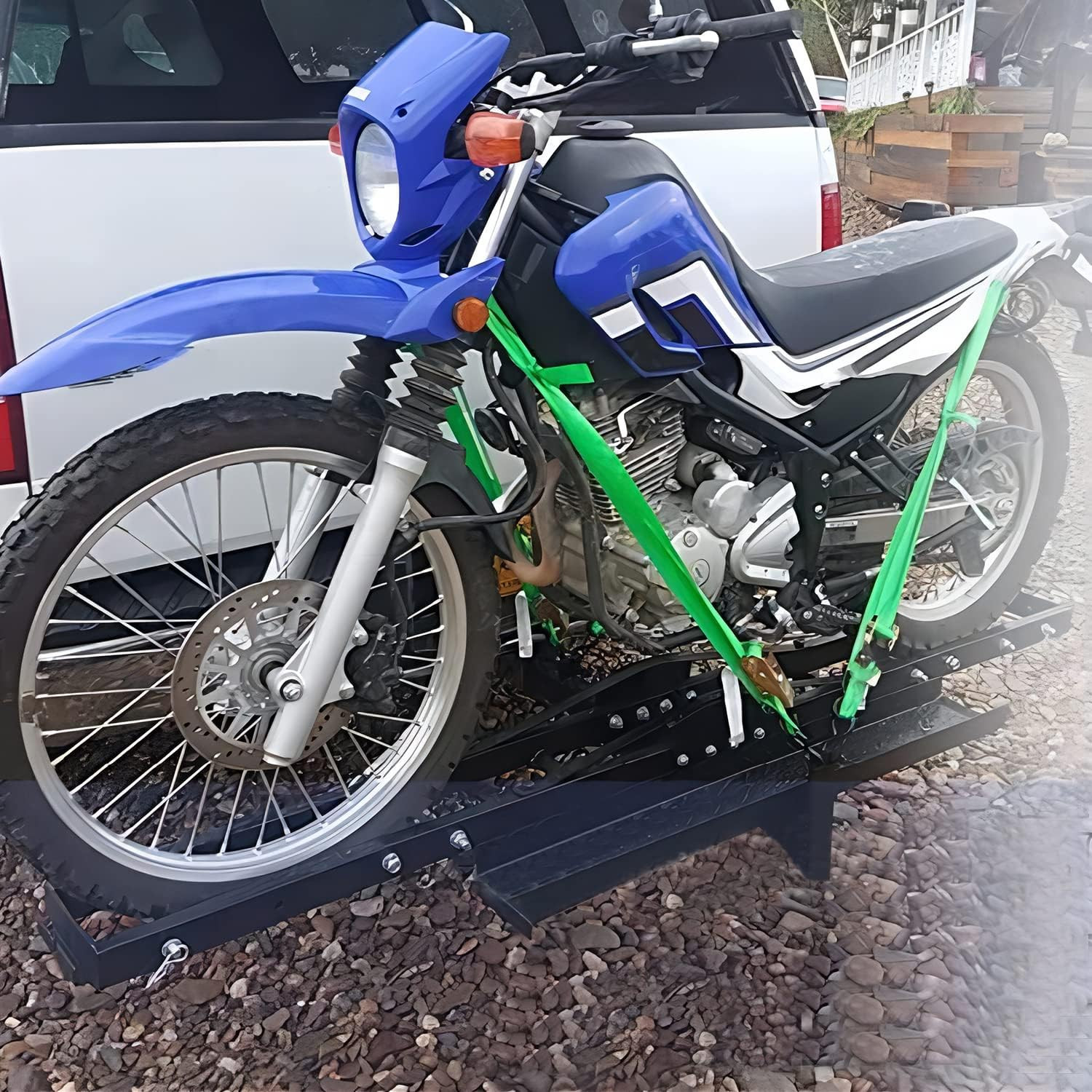 600LBS Steel Hitch Mount Motorcycle Bike Carrier Rack New