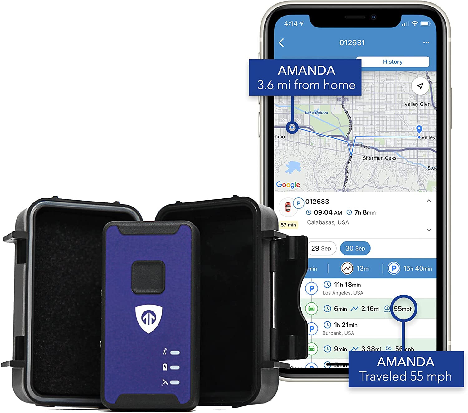 Spark Nano 7 LTE CAR & VEHICLE GPS Tracker With Magnetic Water Resistant Case