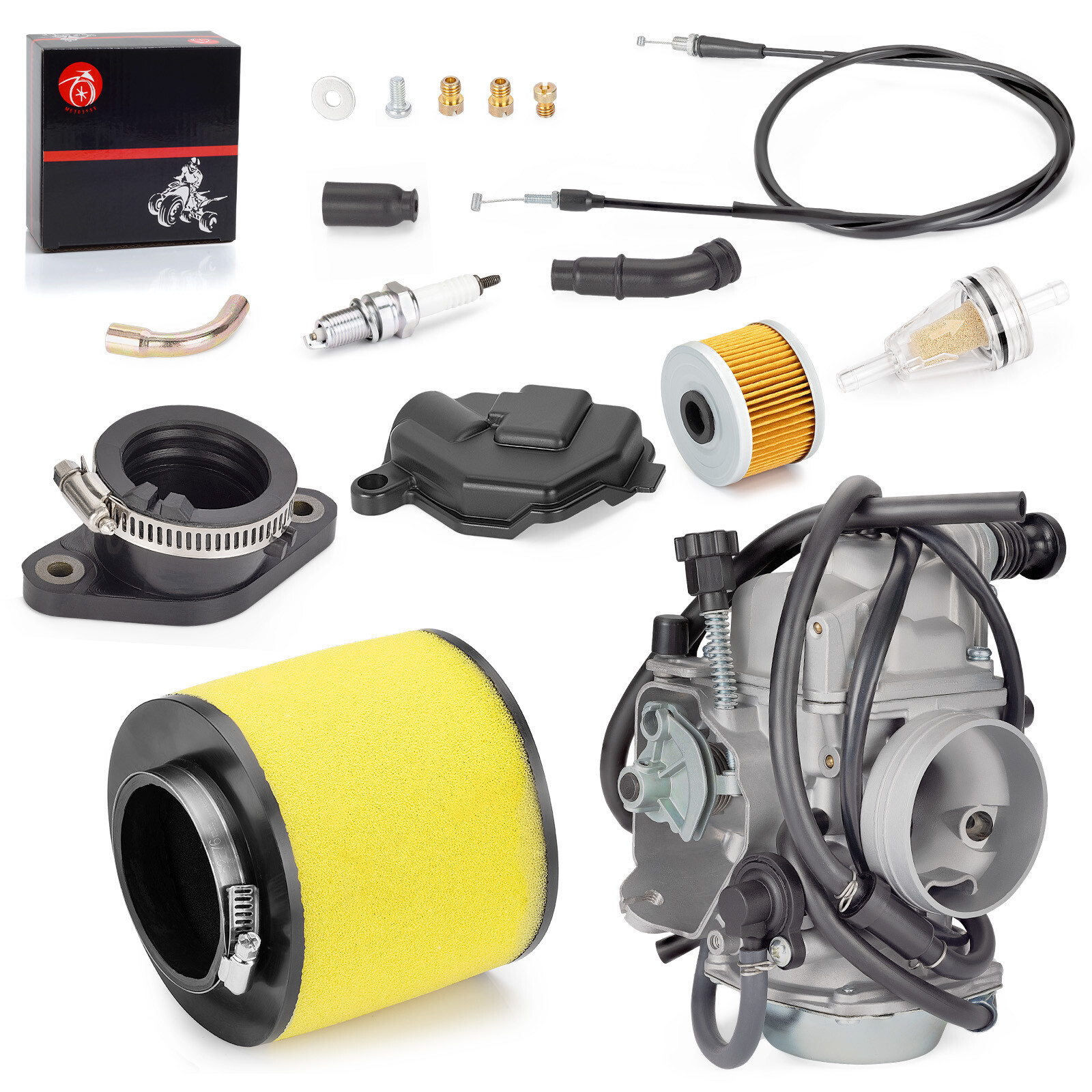 Carburetor W Fiter Intake Manifold for Honda Foreman 450 TRX450 ES S FE FM 98-04