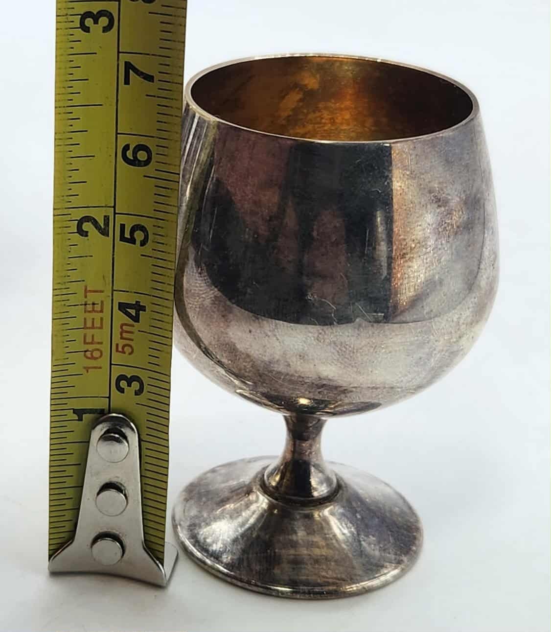 Sheridan Vintage Mid Century Silver Plated Mini Aperitif Goblet - 8 Piece Set