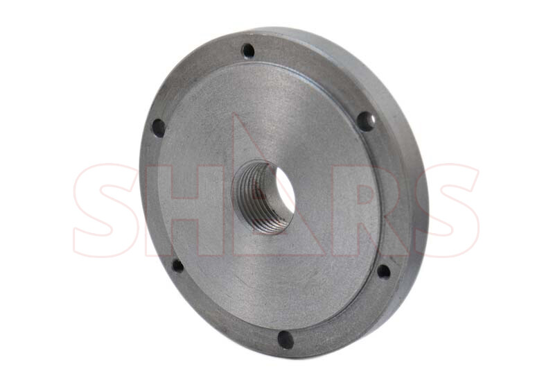 6" Fully Machined Threaded Back Plate 1-1/2-8 For 3 or 4 Jaw Self Center Chuck #