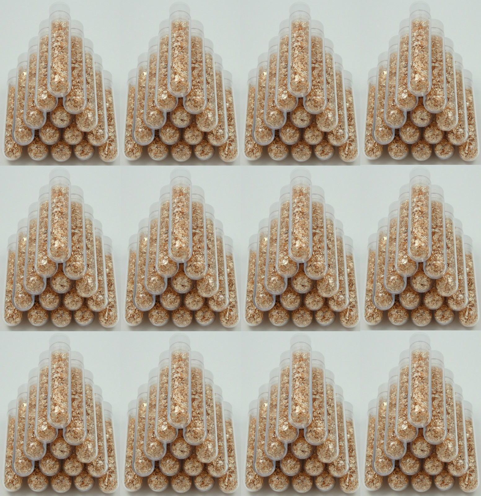 1000 Large 5ml Vials, Filled Full of Gold Leaf Flakes! The lowest Price on Ebay!