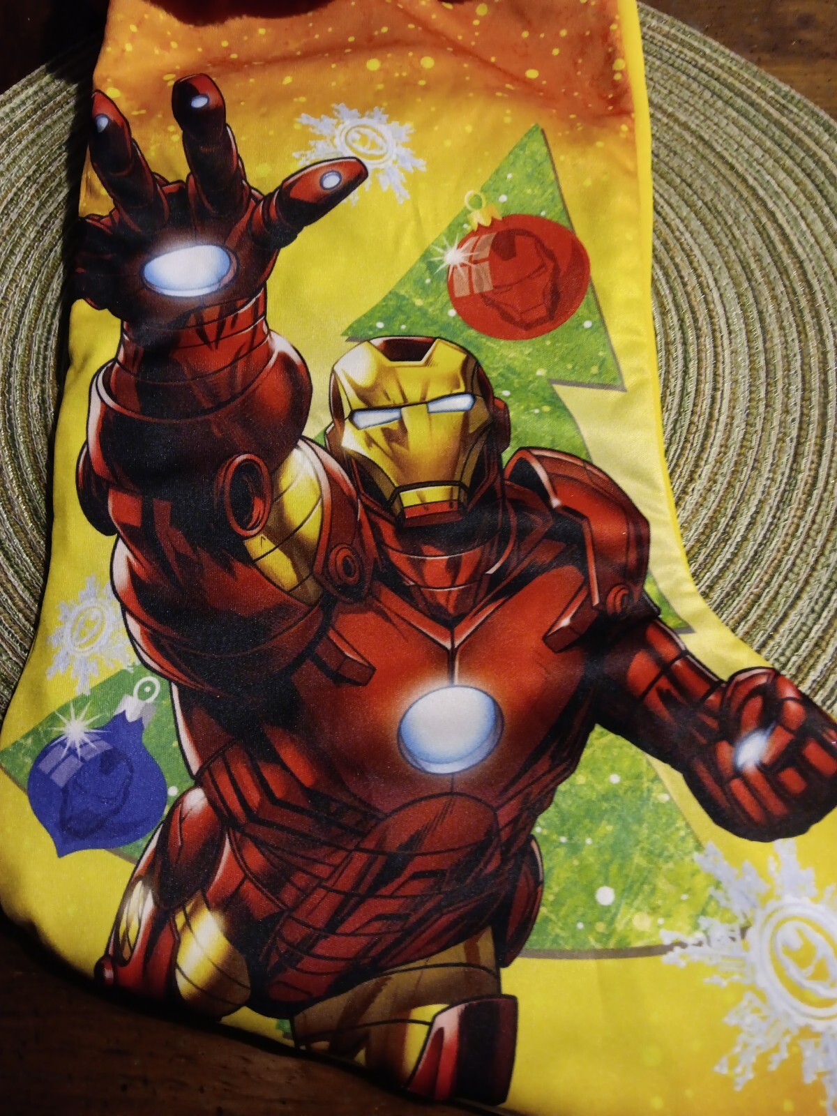 Marvel Avengers Christmas Stocking Happy Holidays Ruz Embroidery