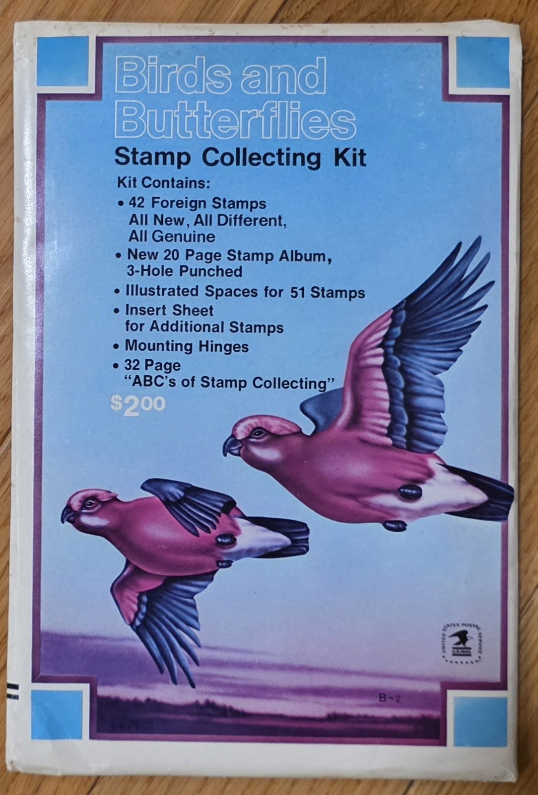 USPS 1973 Birds and Butterflies  Stamp Collecting Kit - Unopened, Free Shipping