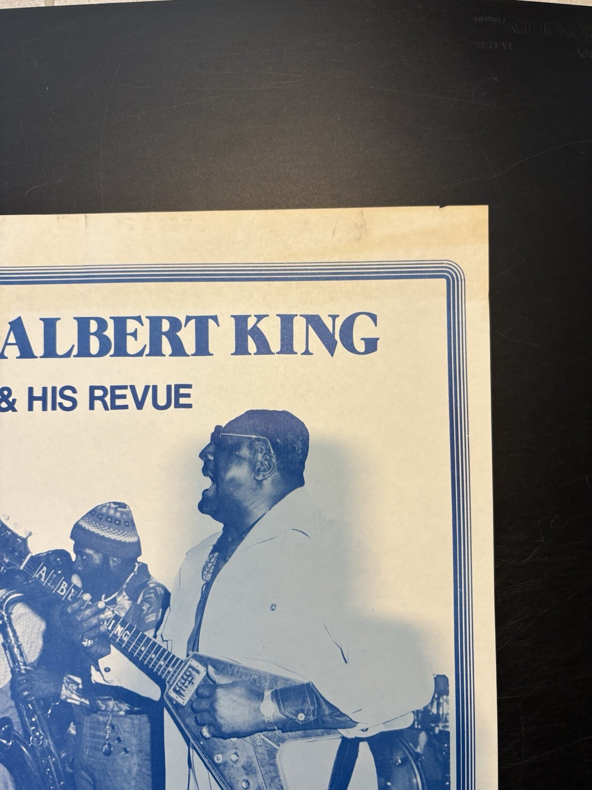 1976 Albert King At Antones In Austin Original Concert Poster