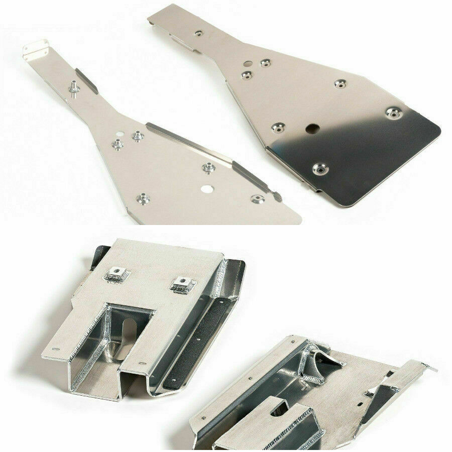 For Yamaha Raptor 700 700R Full Chassis Glide Swing Arm Skid Plate Guard Combo