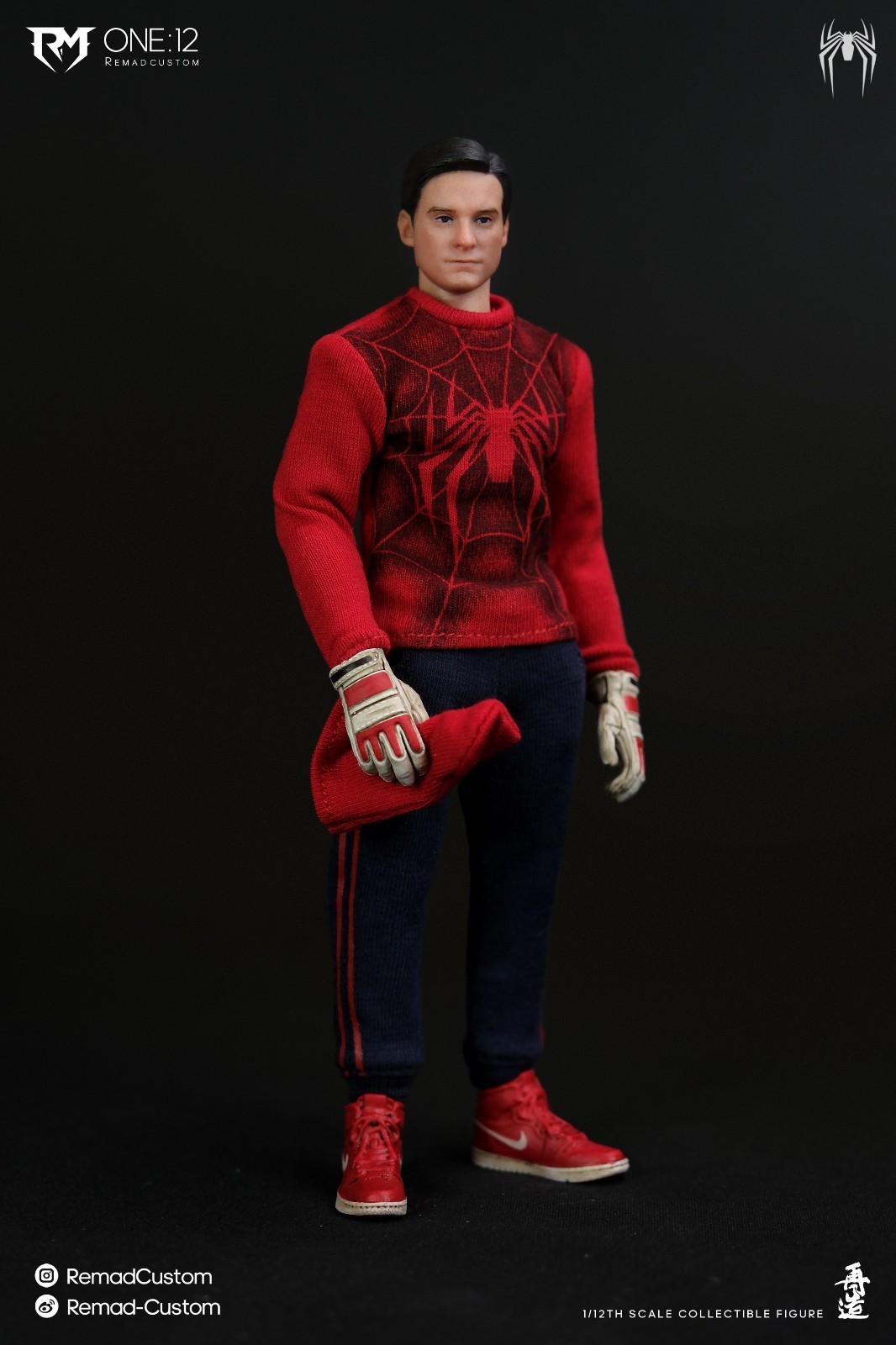 Remad Custom RM-008 Spider Human Wrestler Tobey Maguire 1/12 Action Model Figure